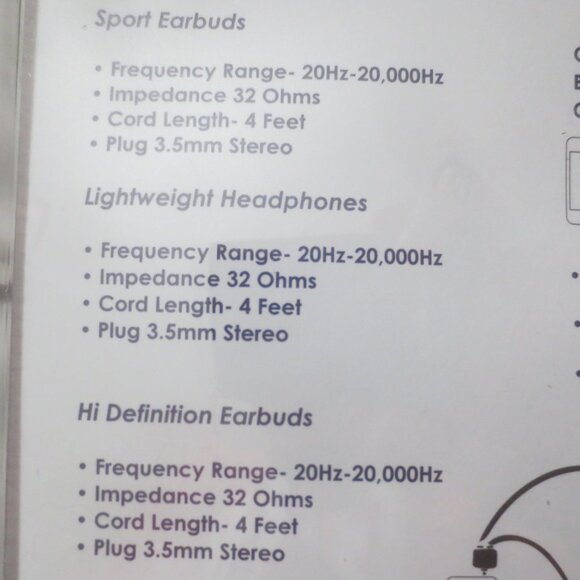 Brand New Sealed 3 Headphones Earbuds Earphones Package Set. - Picture 6 of 10